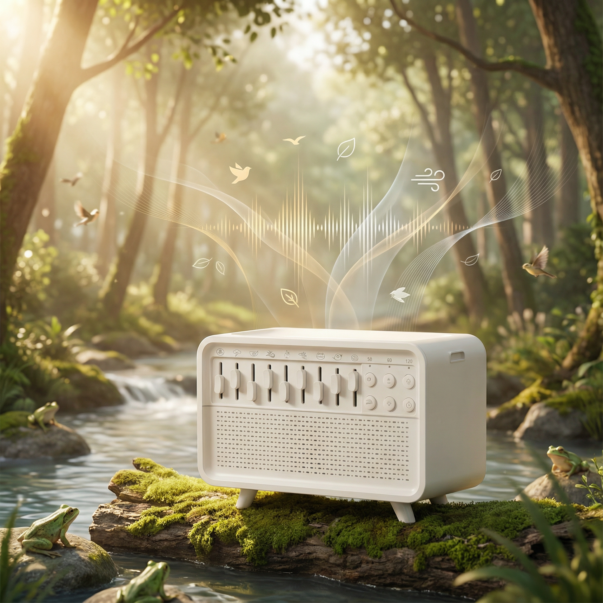 Szum Natury - odtwarzacz białych szumów i nawilżacz powietrza