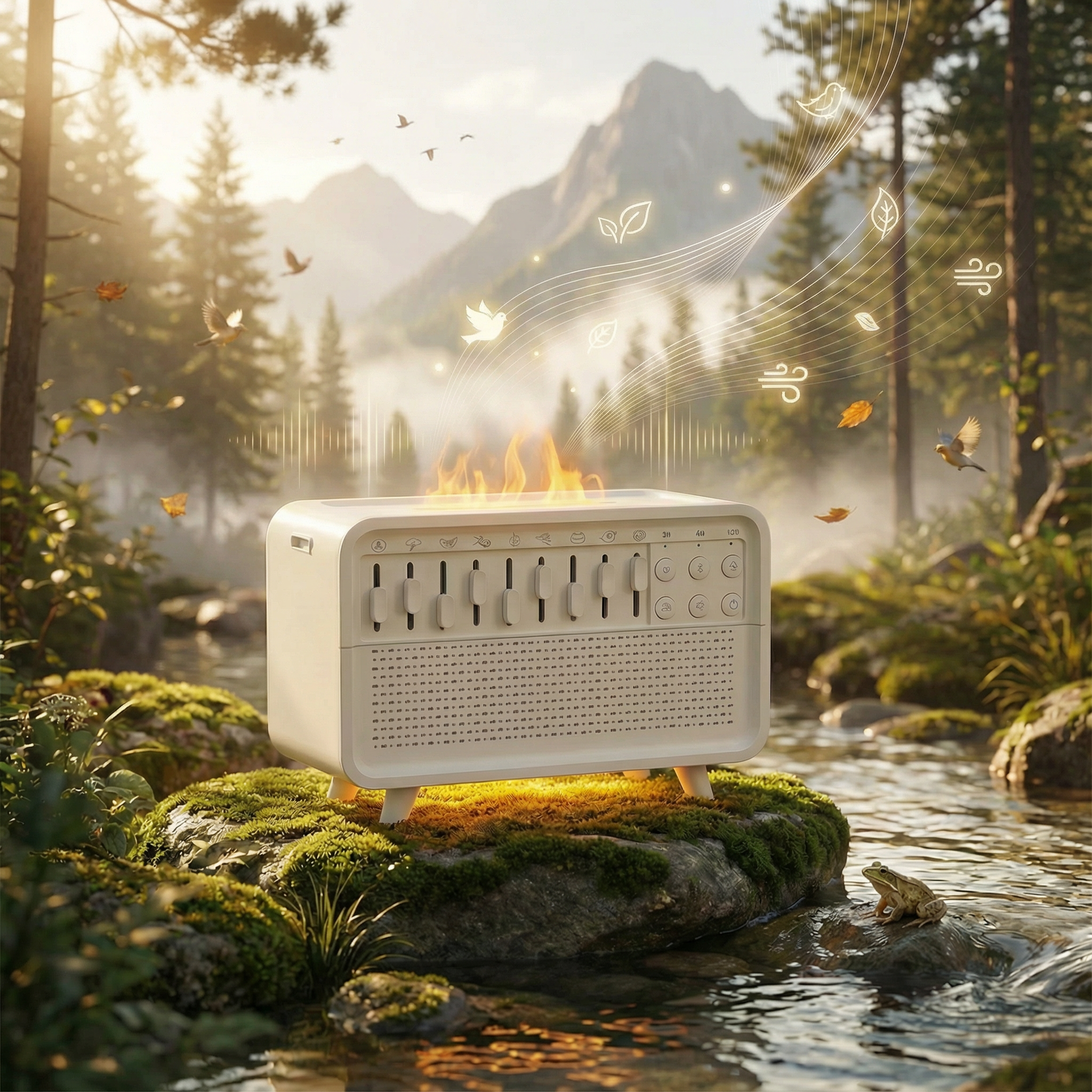 Szum Natury - odtwarzacz białych szumów i nawilżacz powietrza