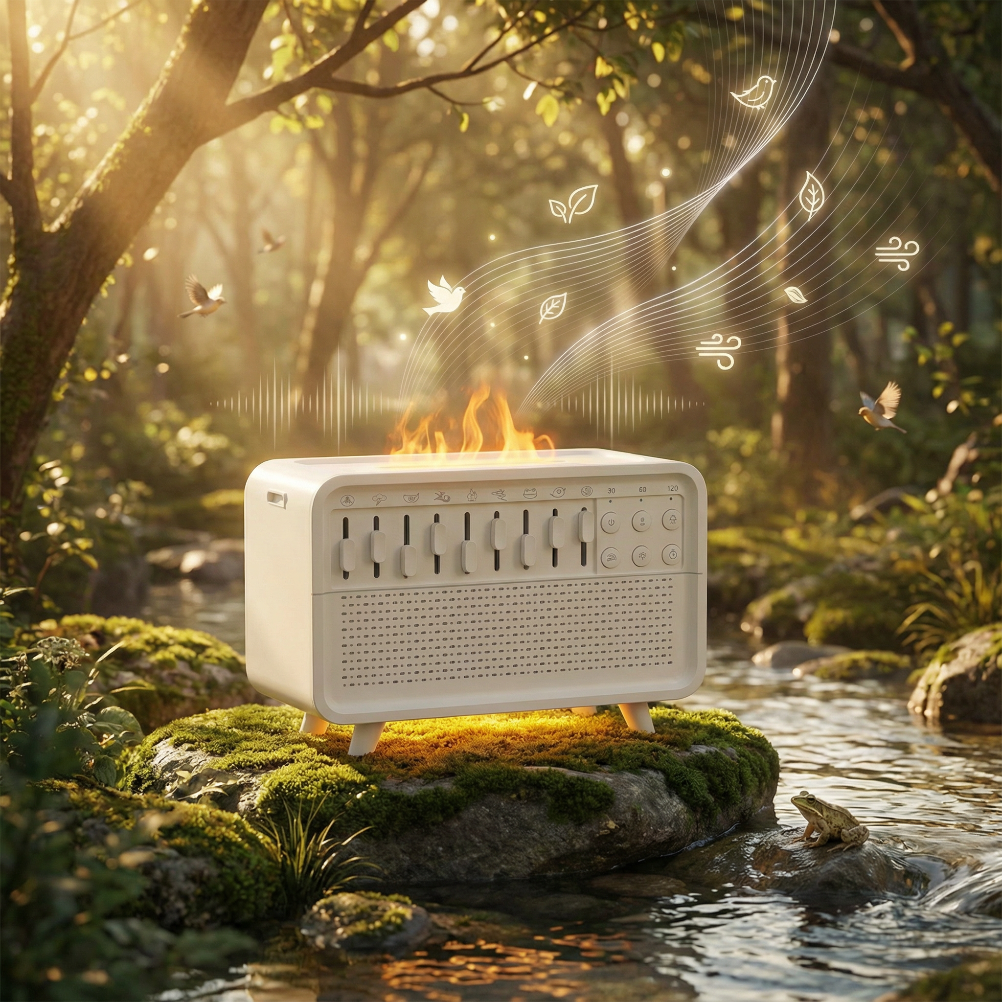 Szum Natury - odtwarzacz białych szumów i nawilżacz powietrza