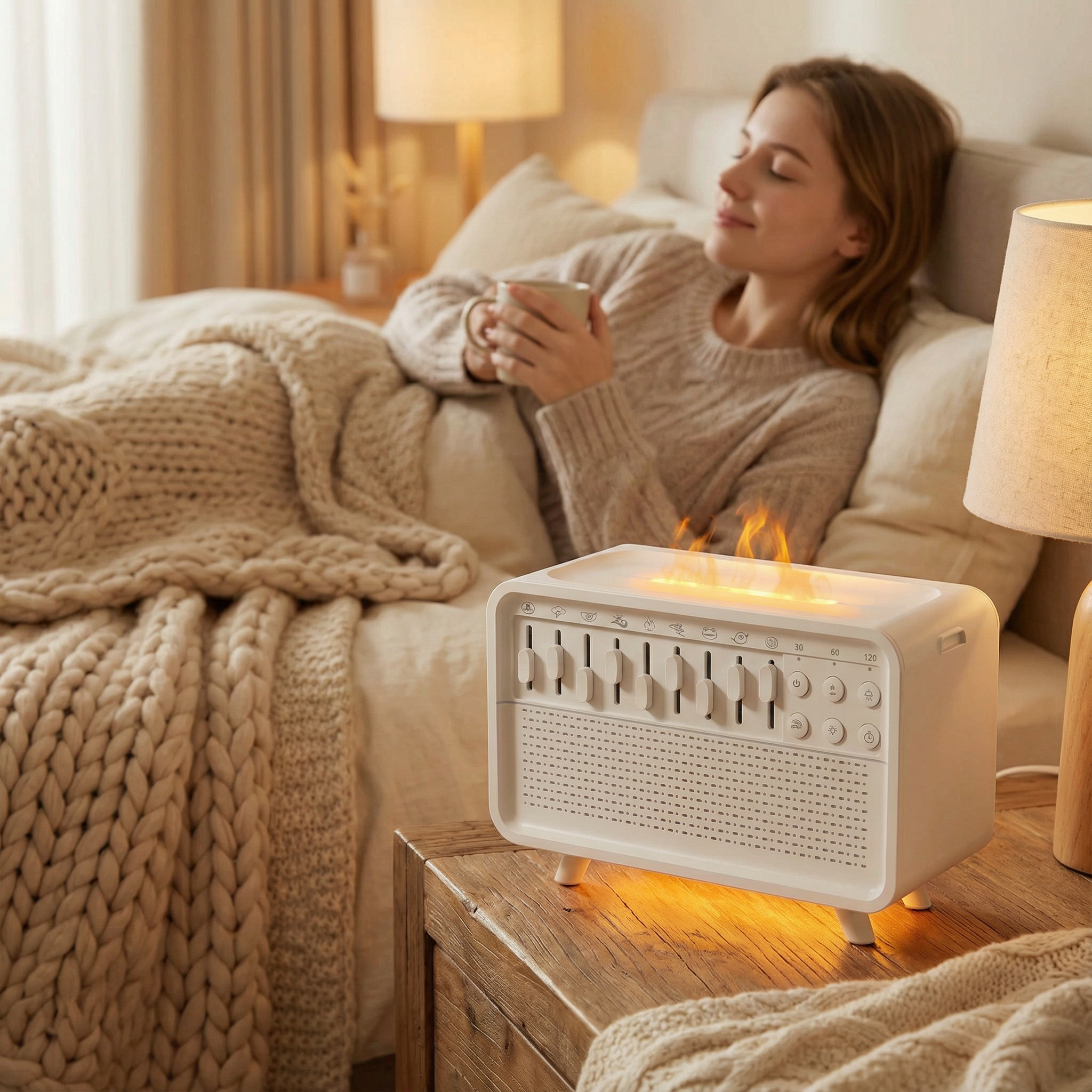 Szum Natury - odtwarzacz białych szumów i nawilżacz powietrza